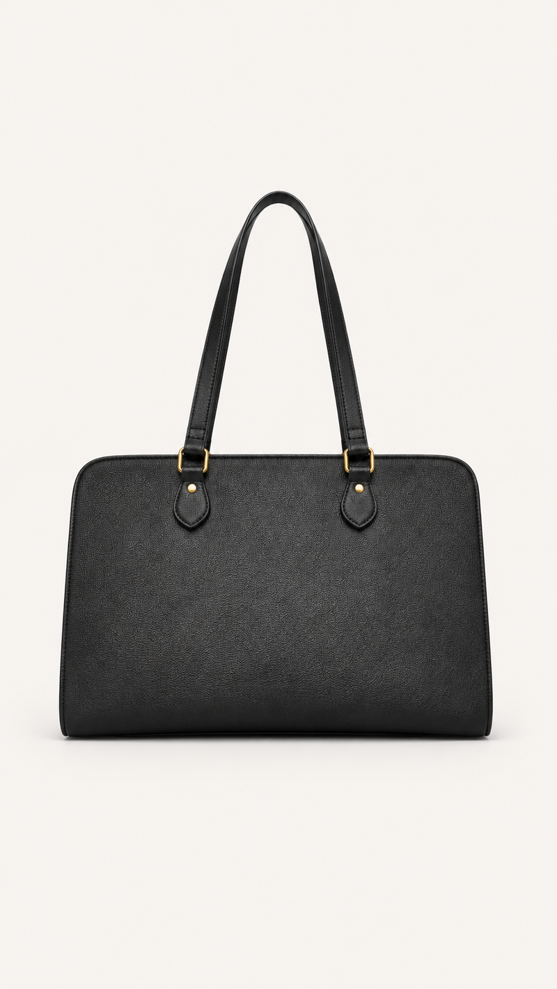 London Aesthetic Vegan Leather Ladies Tote Bag  With Insulated Compartment