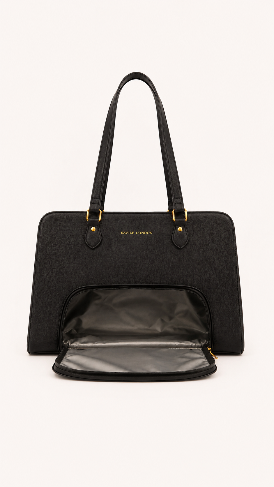 London Aesthetic Vegan Leather Ladies Tote Bag  With Insulated Compartment