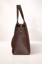 London Aesthetic Vegan Leather Tote Bag  With Insulated Compartment